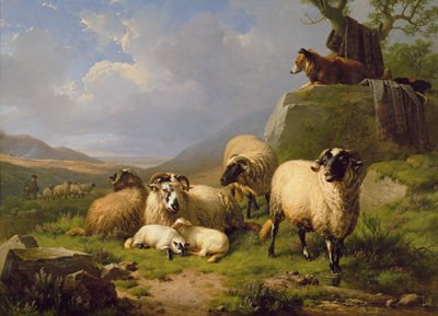 Moutons dans un Paysage, 1863 - Eugene Joseph Verboeckhoven